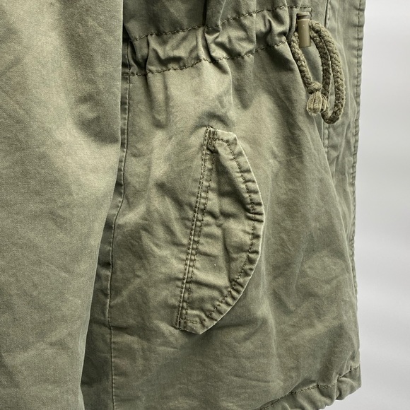 Ambiance Women's Army Green Hooded Military Cargo Utility Jacket Size Small. EUC - Picture 5 of 10